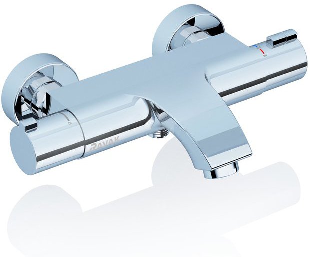 Настеный термостатический смеситель для ванны без гарнитуры TE 082.00/150