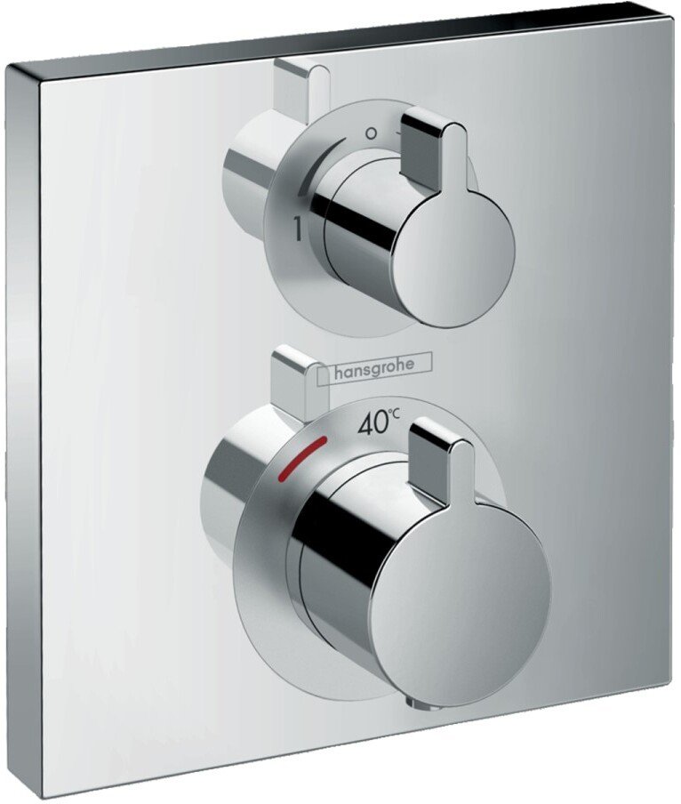 15714000 HG Ecostat Square термостатический смеситель для душа (внешняя часть) 15714000 HG Ecostat Square термостатический смеситель для душа (внешняя часть)
