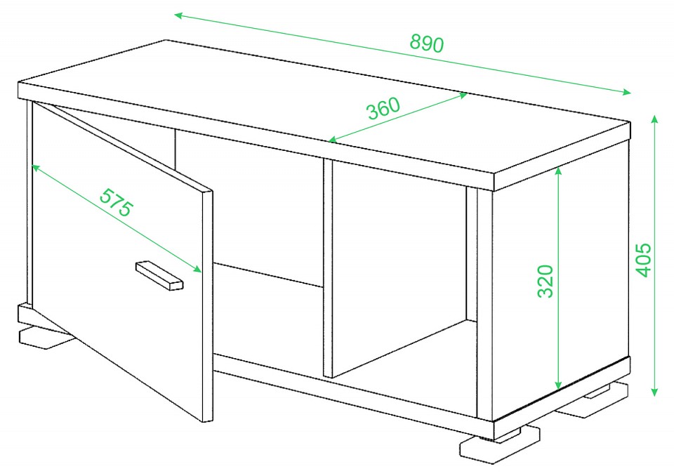 Тумба комбинированная Домино нельсон СБ-30/1