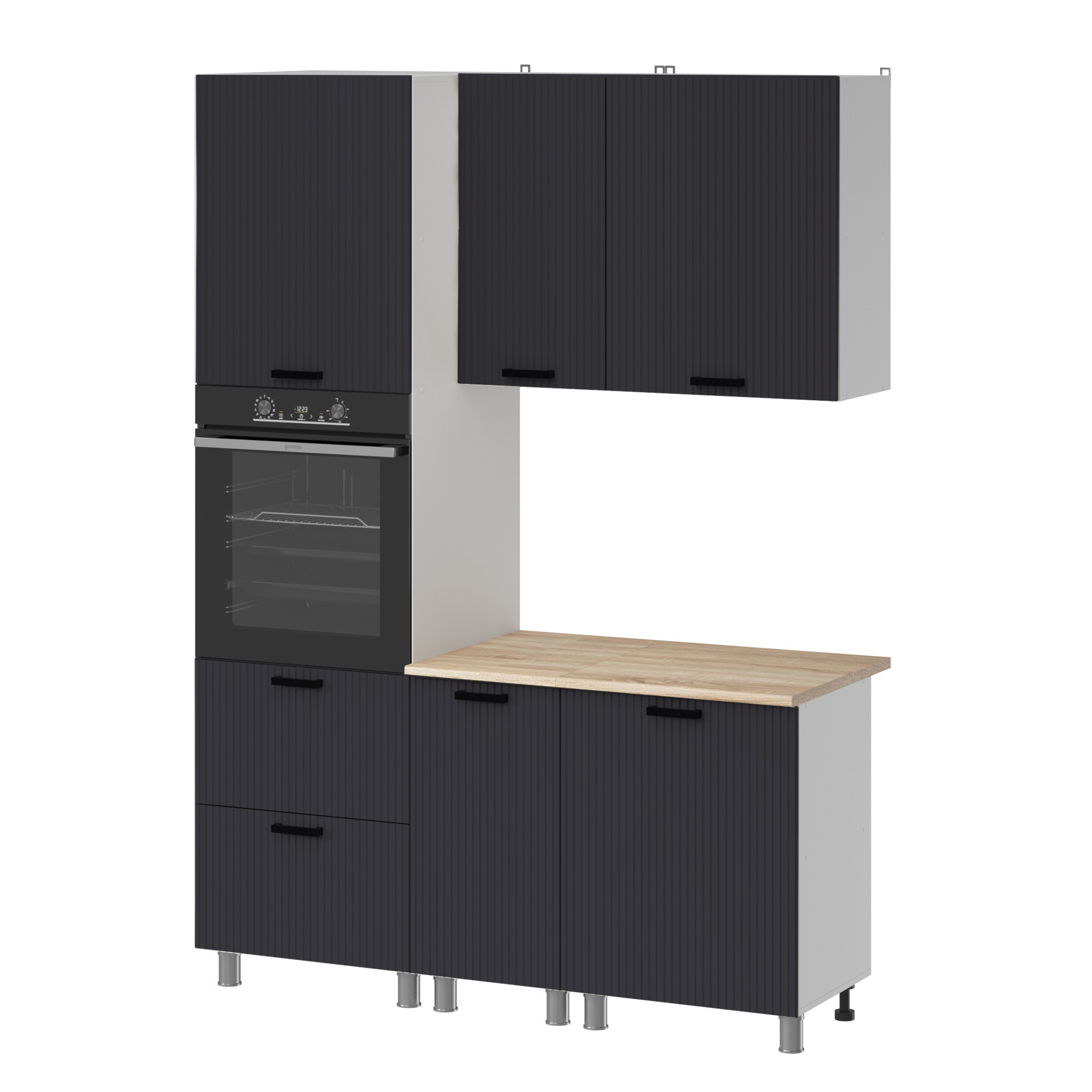 МК Аленушка 1,6м ПД Лотос Сталь,скоба антрацит,сонома