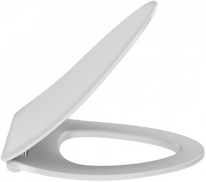 NOUVELLE VAGUE E20069-00 тонкое сиденье термодюропласт, плавное опускание с функцией быстрого снятия, белый