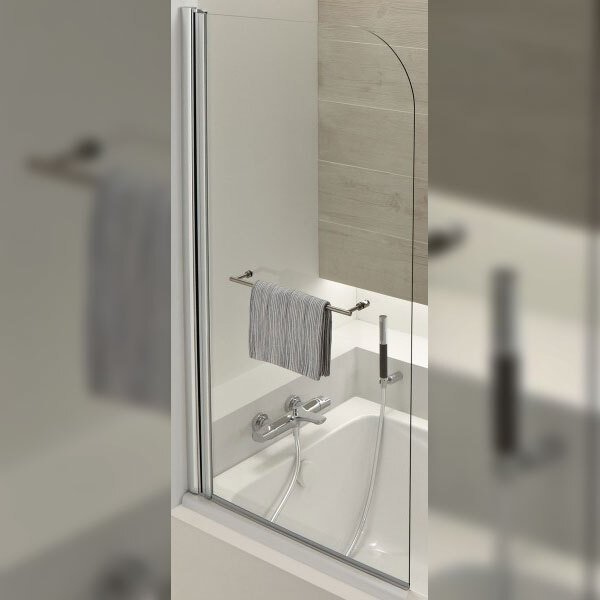 ODEON UP E4932-GA Экран на прямоугольную ванну, прозрач.,стекло/хром