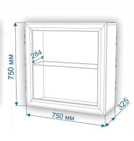 Тумба-витрина Нобиле ПНК