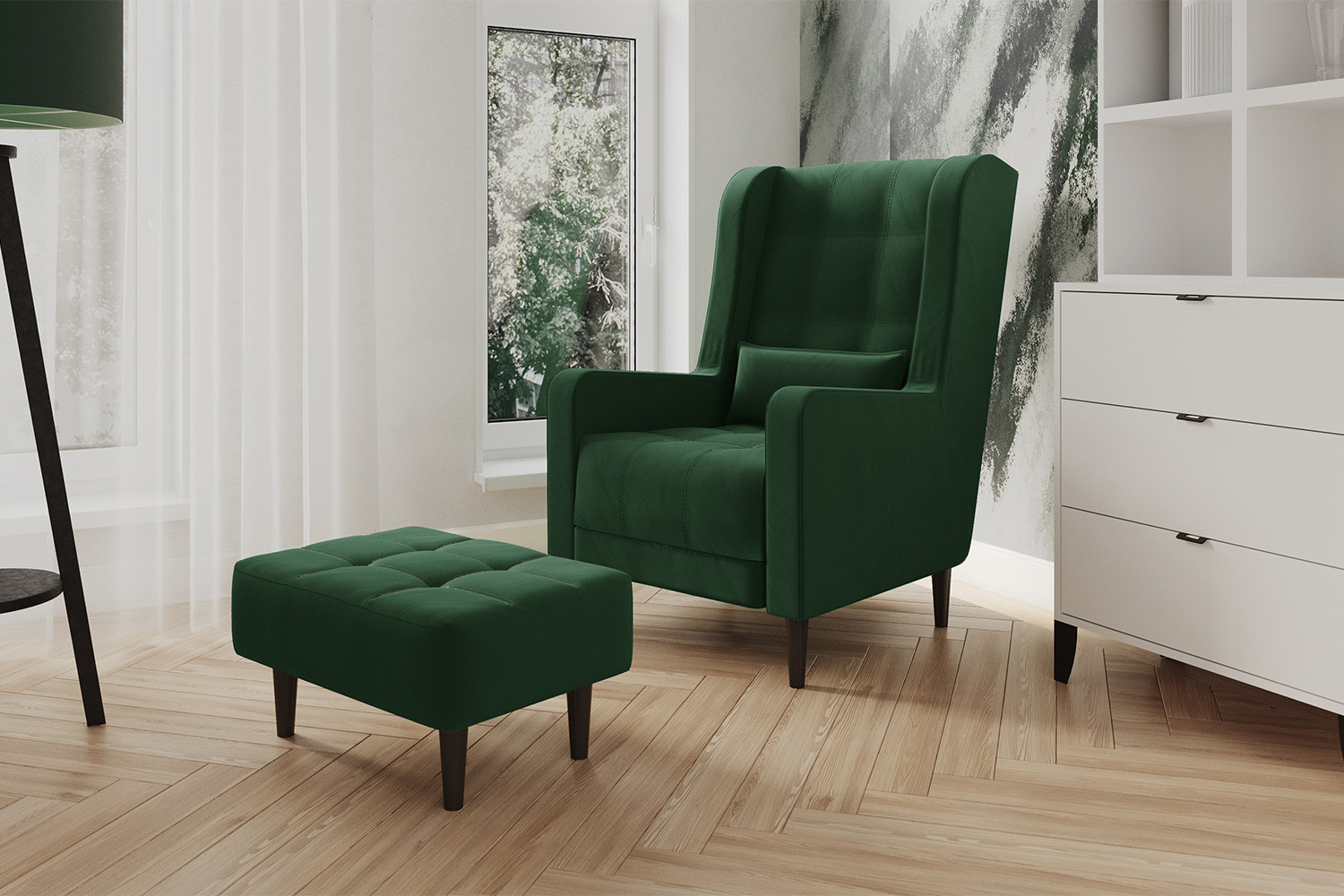 Кресло Корк, Изумрудный