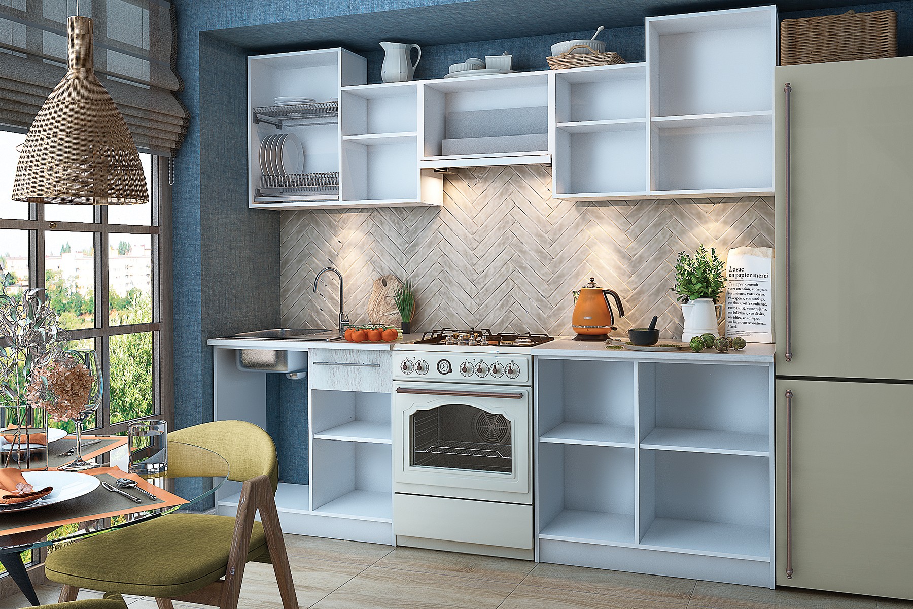 Гарнитур кухонный Бланка СТЛ.234.00РЗ