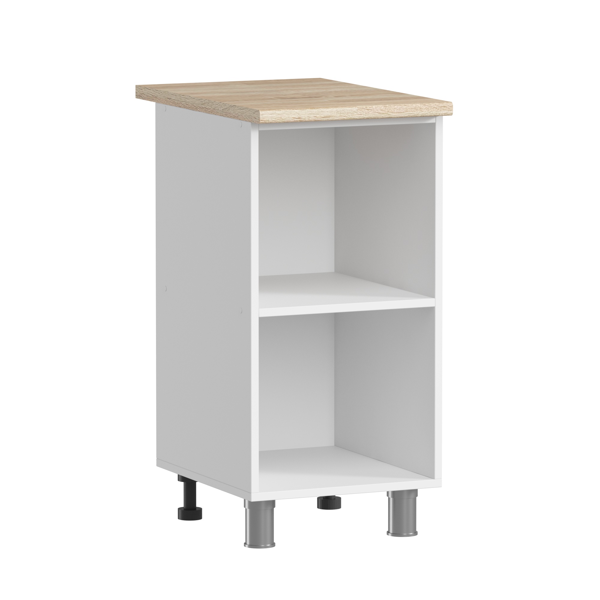 МК Аленушка Н 400 Магнолия Кашемир,скоба черный (со столешницей)