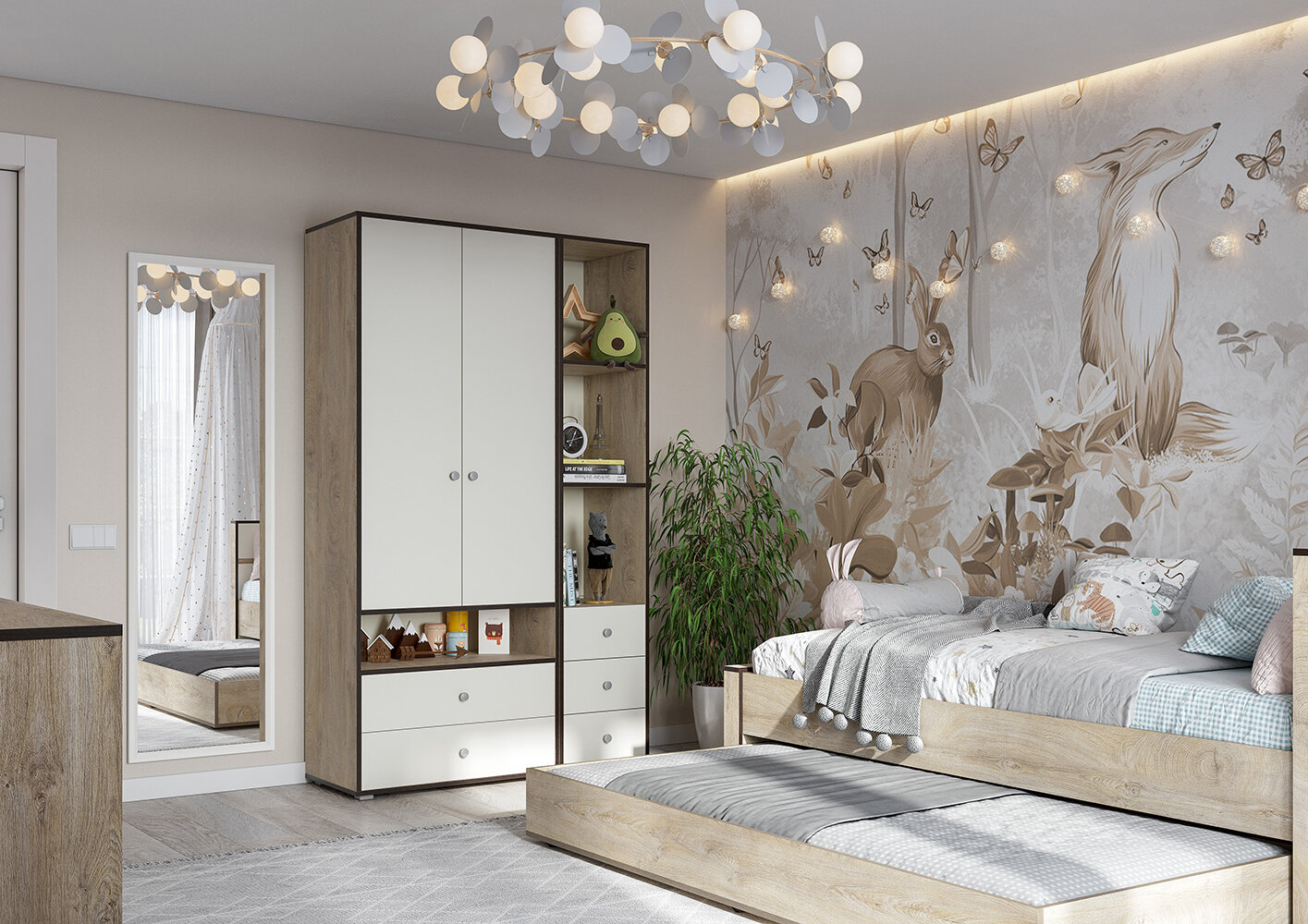 Ящик выкатной к кровати Акита 90х194