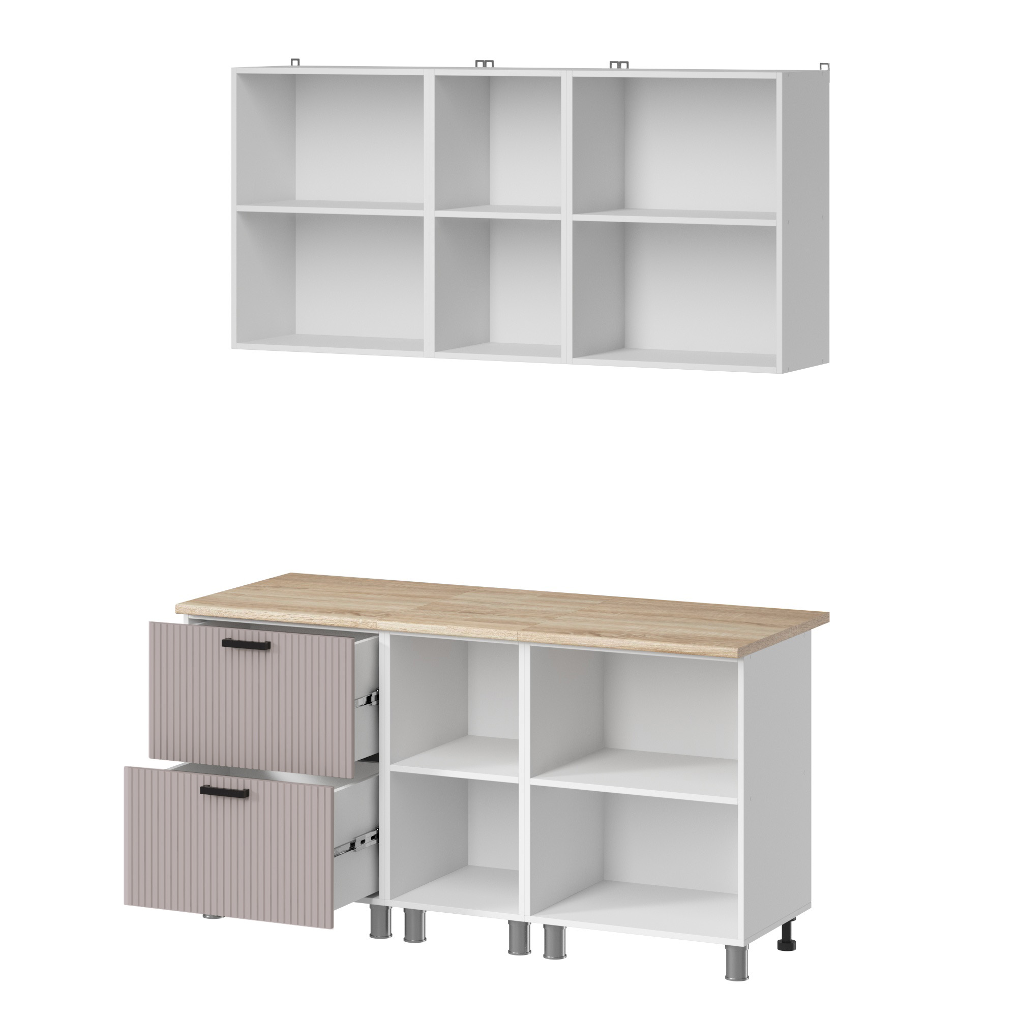 МК Аленушка 1,6м в.4 Лотос Кашемир,скоба антрацит,сонома