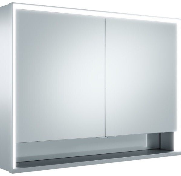 14304171301 ROYAL LUMOS Зеркальный шкаф с подсветкой 1000 х 735 х 165 мм, для монтажа на стене
