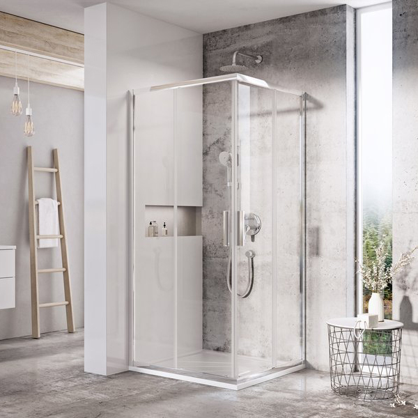 BLSRV2-80 блестящий + транспарент, уголок квадратный BLSRV2-80 блестящий + транспарент, уголок квадратный