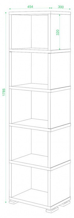 Стеллаж-колонка Домино СБ-15/5
