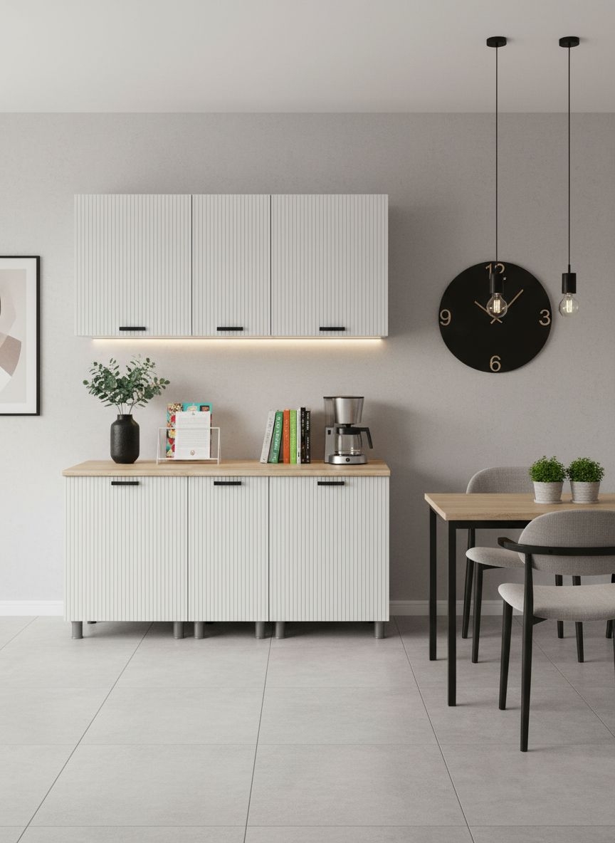 МК Аленушка 1,6м в.3 Лотос Молочный,скоба антрацит,сонома