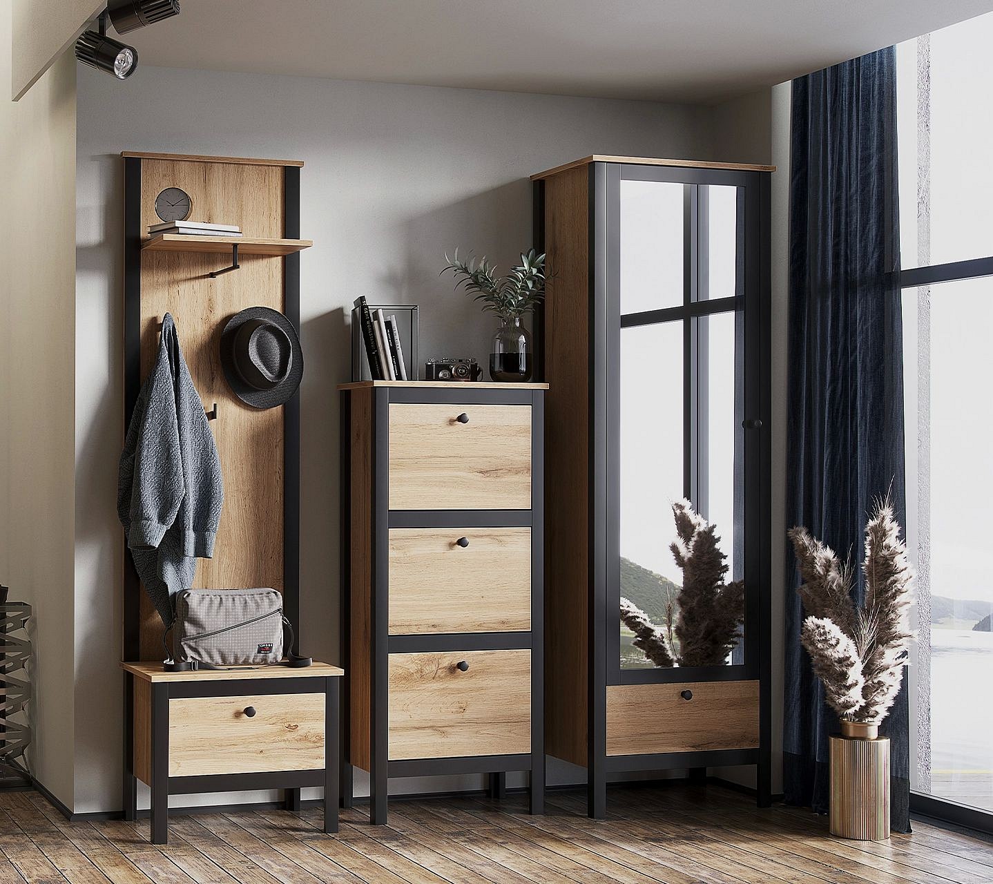 Тумба для обуви Лофт SFB3B-50