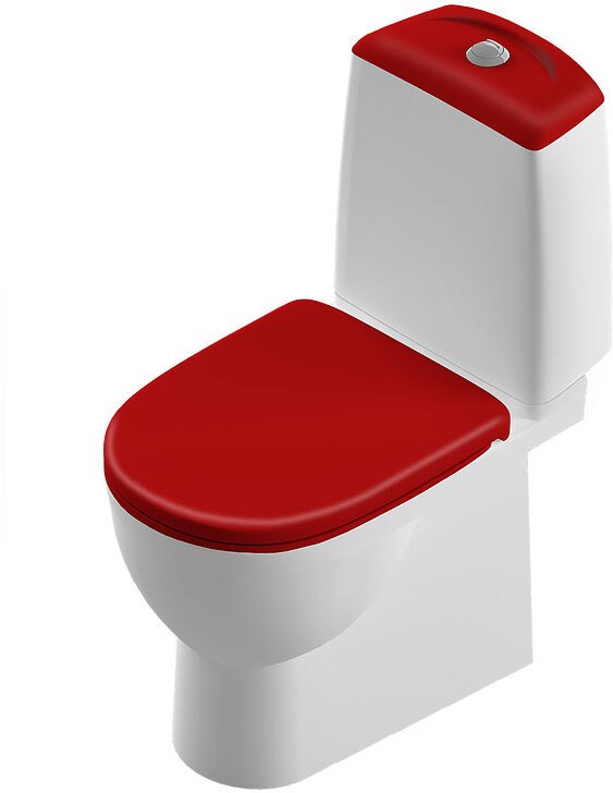 BEST COMFORT Унитаз-компакт Красный S1 (WC.CC/Best/2-DM/RED.G/S1)