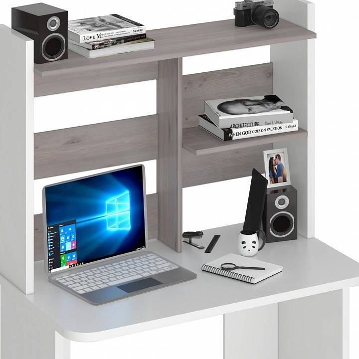 Стол компьютерный Домино Lite СКЛ-Прям100Р+НКЛ-100