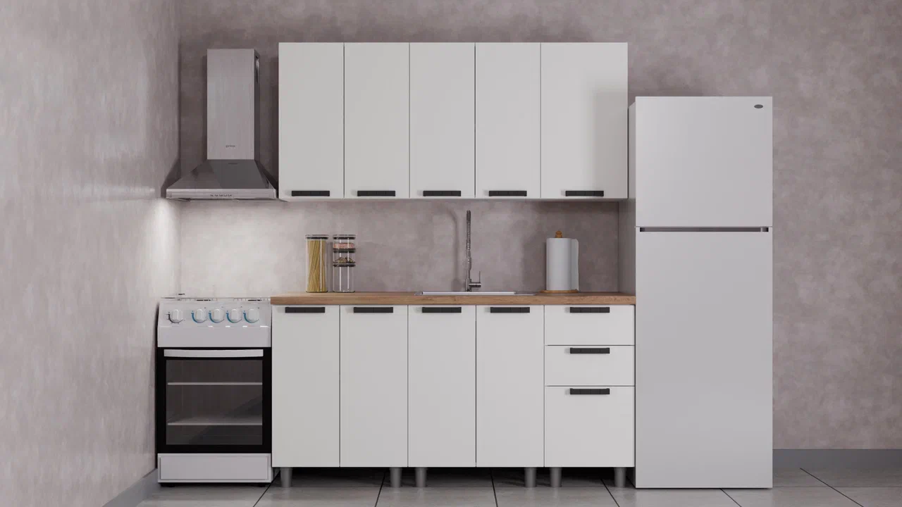 ГК Аленушка 1,6м  Лаванда Молочный/Молочный,скоба черный,черный