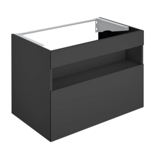 32862970100 STAGELINE Тумба под умывальник 800x625x490 mm,подсветка, розетка + USB/USB-C, 1 выдвижной ящик, сифон 1 1/4 x 32, Вулканит/Вулканит