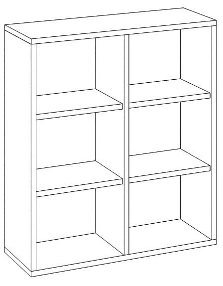 Стеллаж Домино СУ(ш2в1)