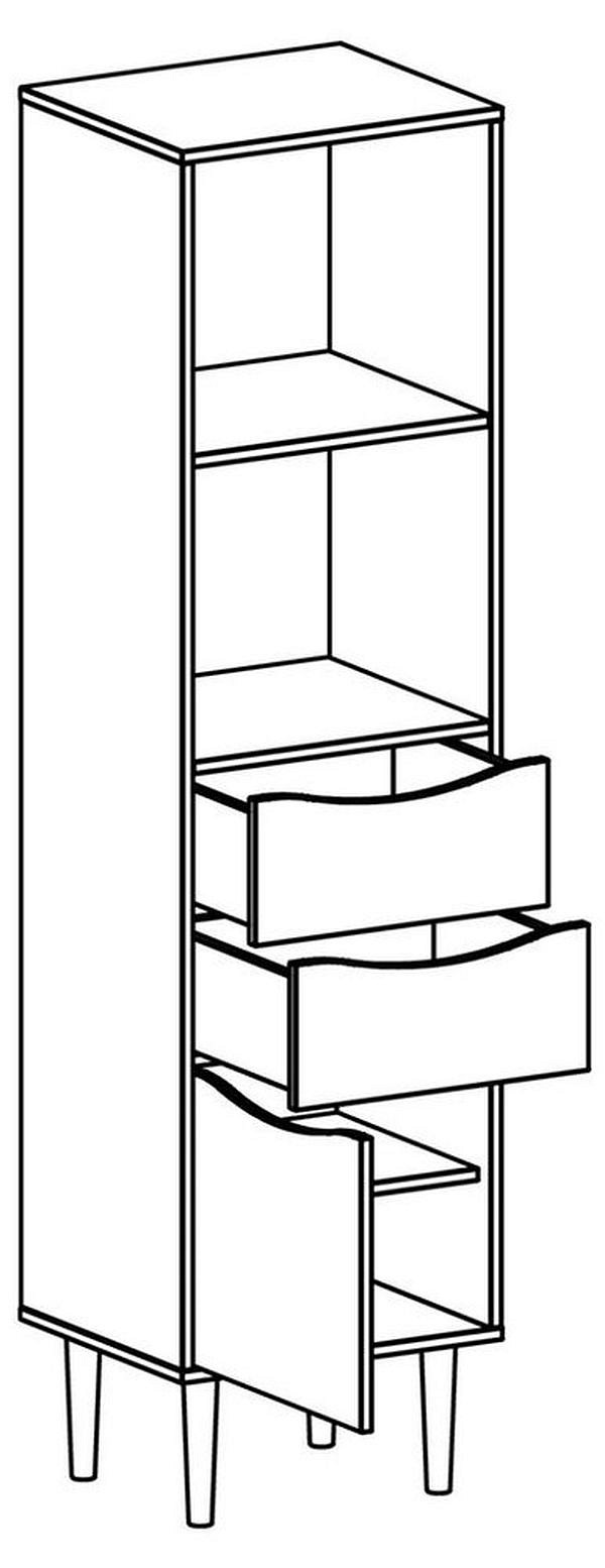 Стеллаж комбинированный Like