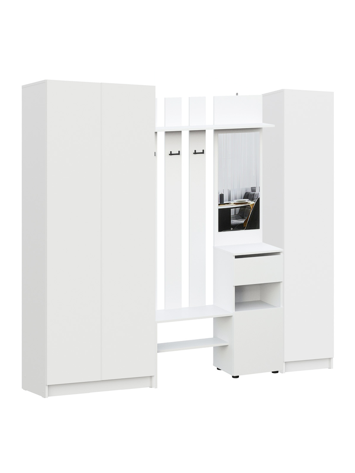 Прихожая Бали, Белый. Комплект 3