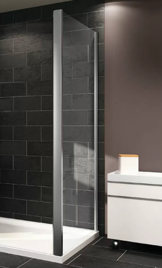 140505.069.322 X1 Боковая стенка 900*1900, глянцевый хром, безосколочное стекло прозрачное, Anti-Plaque