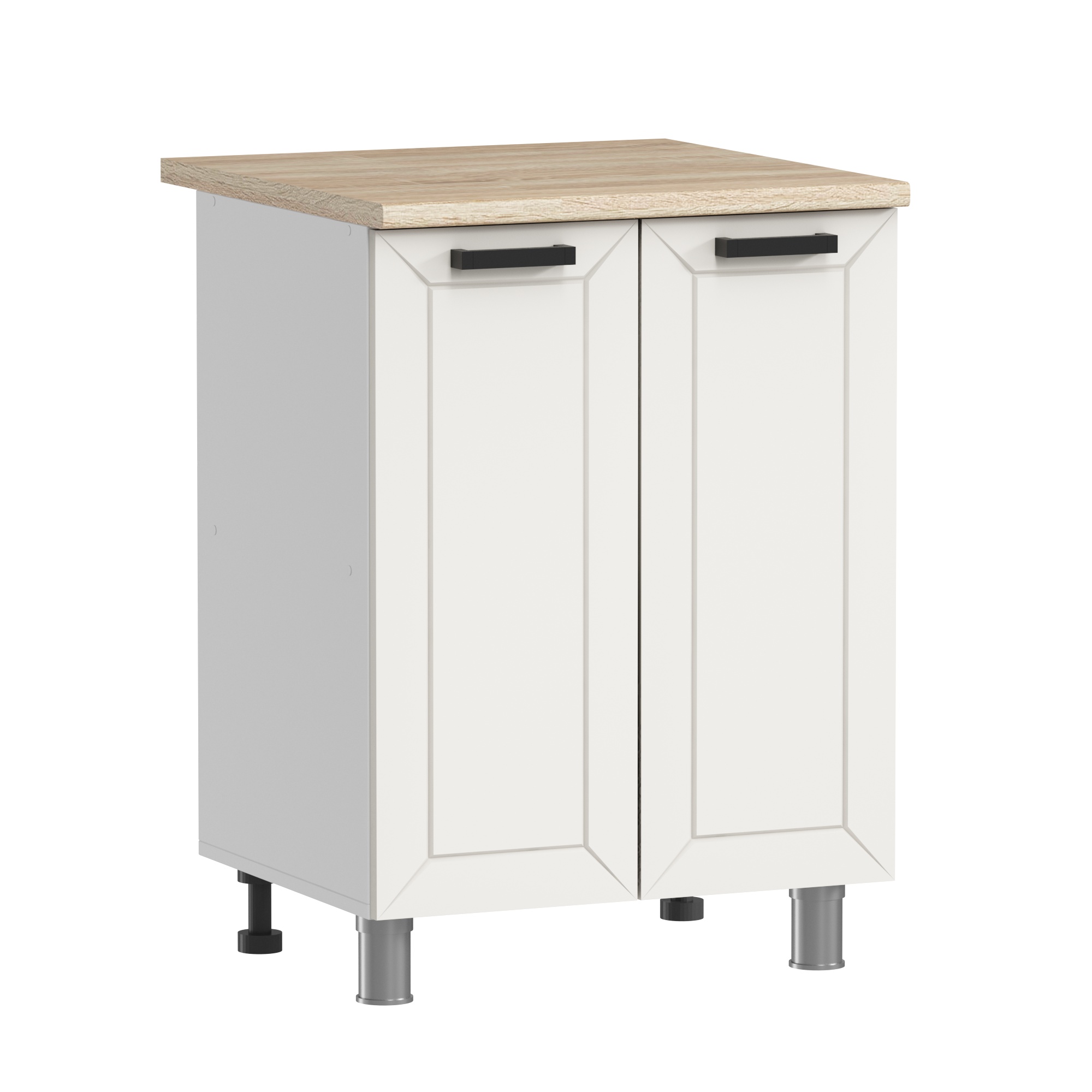 ГК Аленушка 1,6м  Лилия Молочный/Молочный, черный (без столешницы)