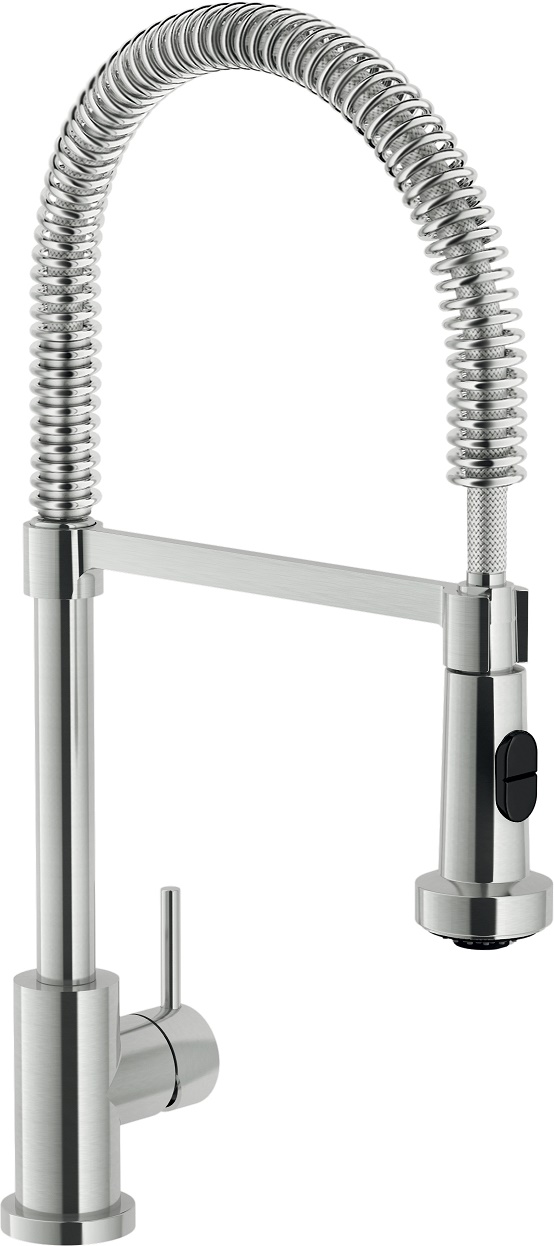 LV00300/3IX LIVE смеситель для кухни с вытяжным изливом ( профессиональный ) шлиф. хром