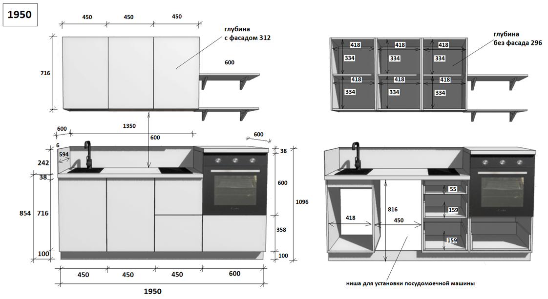 КГ 1950 ПВХ, Белый софт матовый Арника РМ