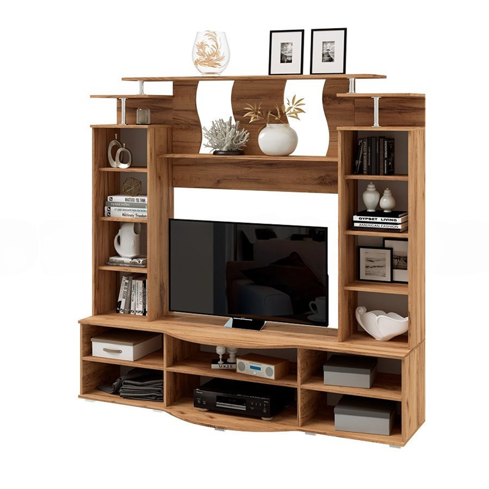 Гостиная Виста, Белый глянец холодный, Дуб Крафт Гостиная Виста, Белый глянец холодный, Дуб Крафт