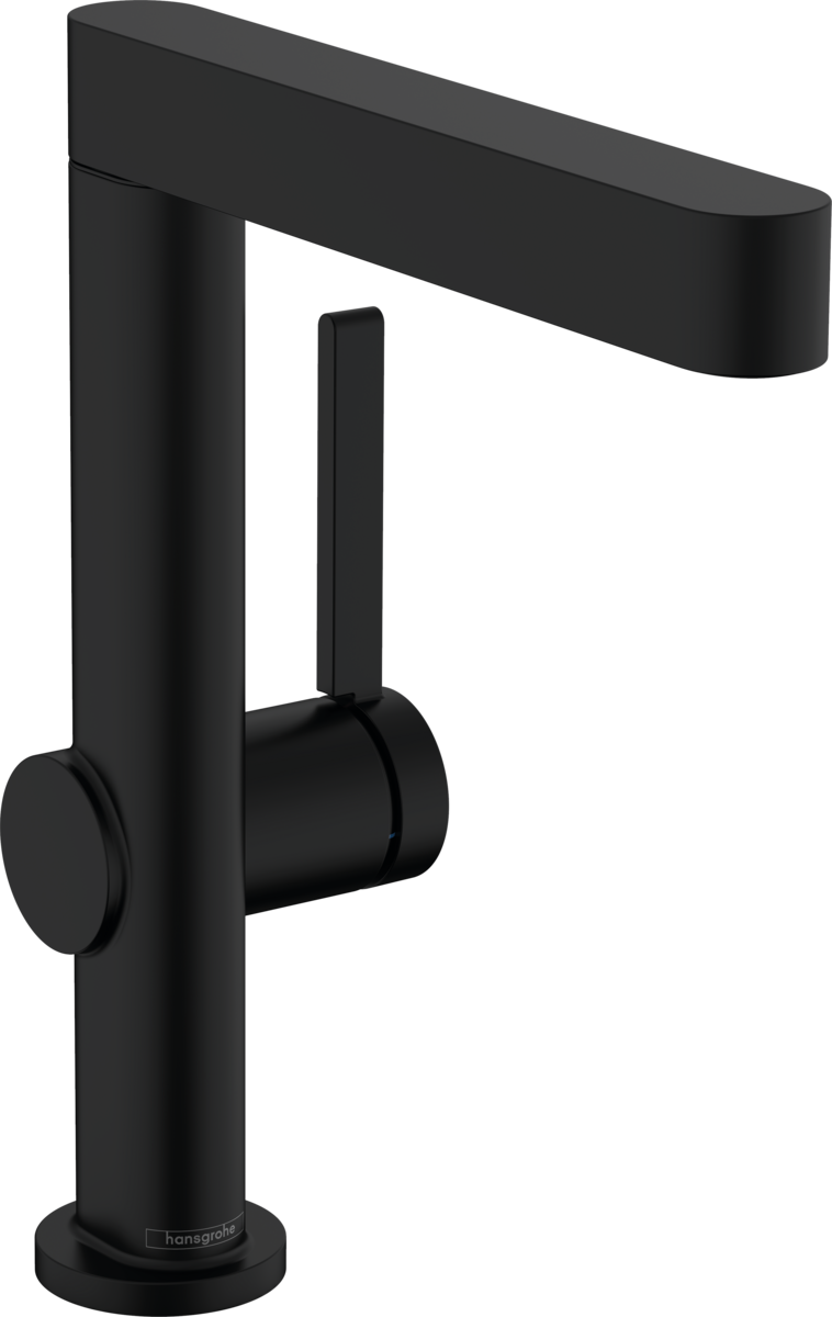 76060670 HG Finoris смеситель для раковины 230,push open,матовый черный