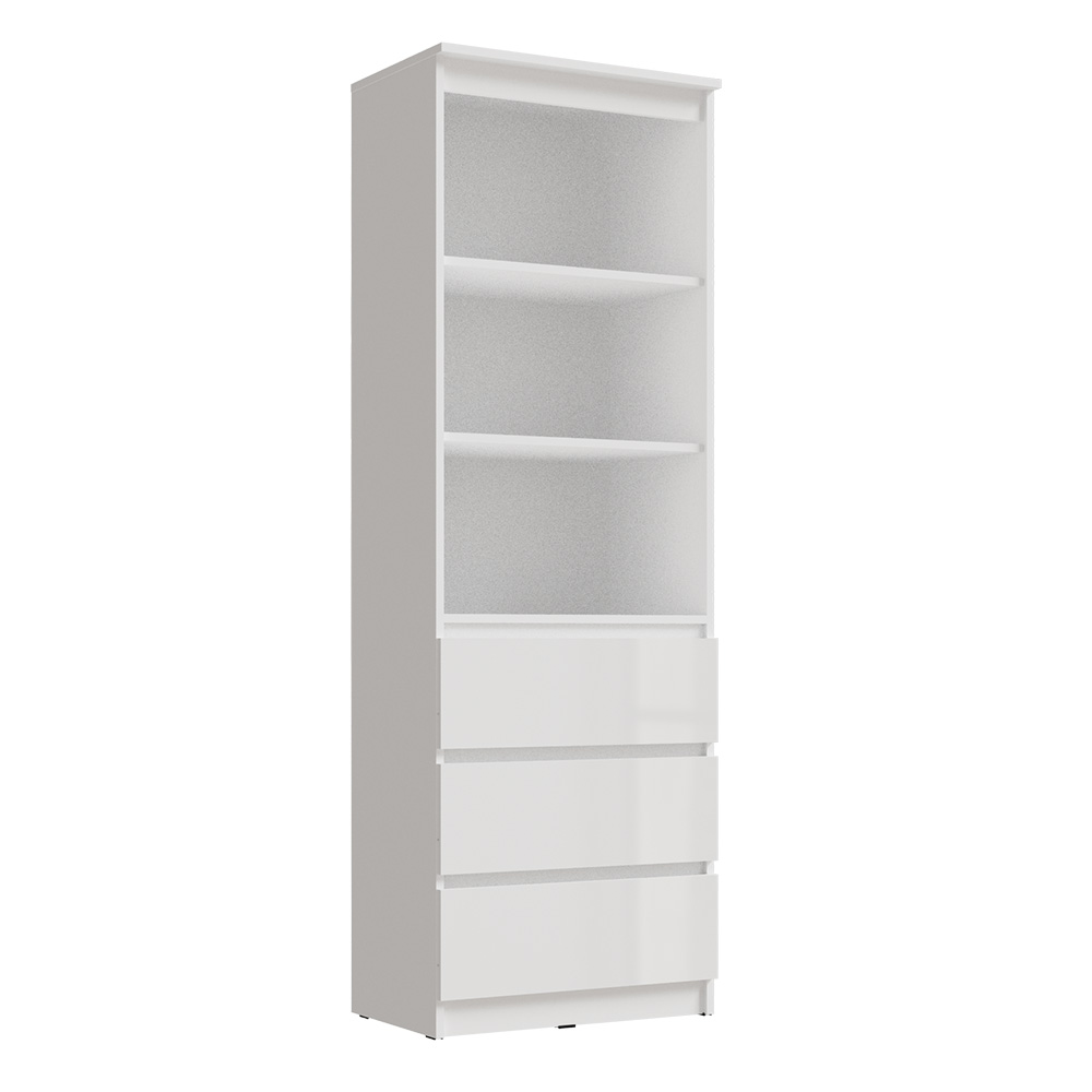 Стеллаж Челси, Белый глянец холодный, Белый