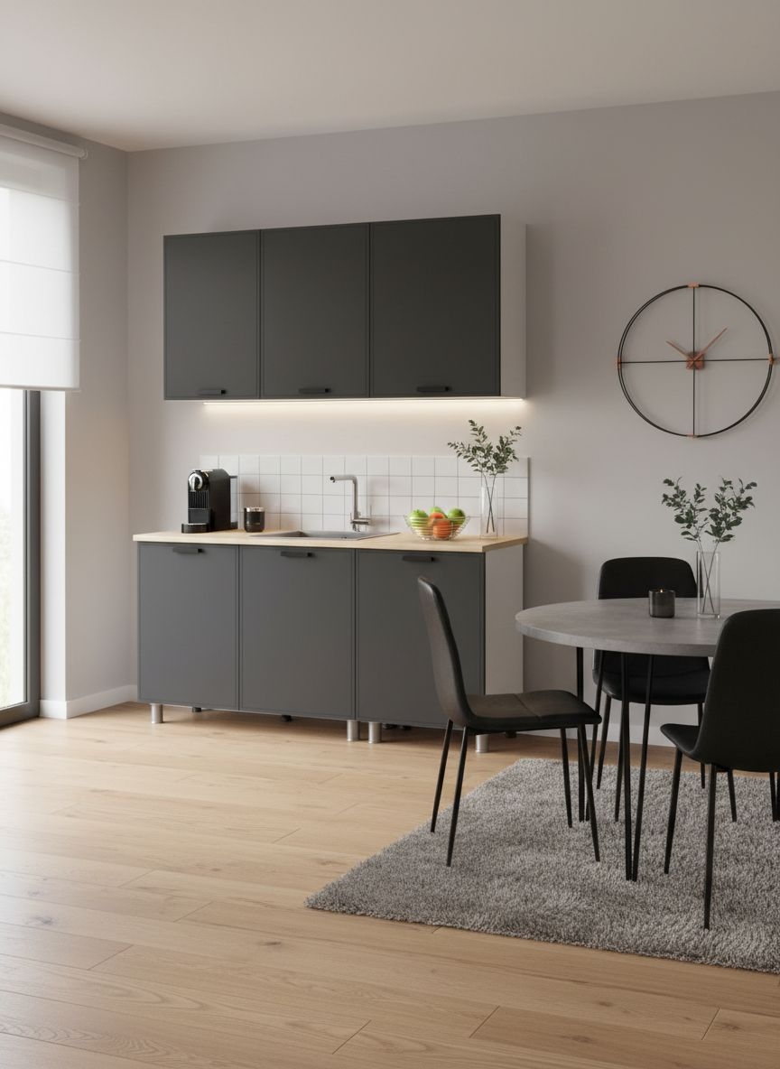 МК Аленушка 1,4м Магнолия Сталь,скоба черный,сонома