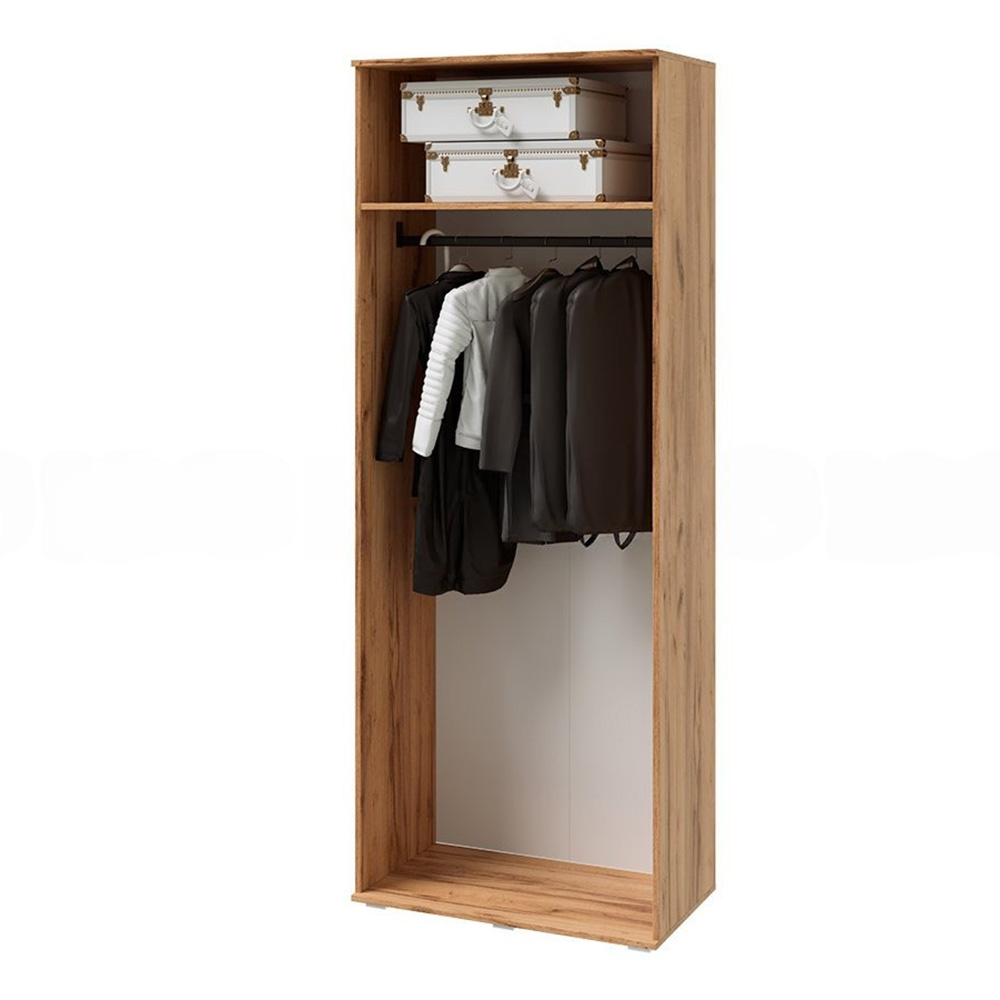 Шкаф двухстворчатый Виста, Белый глянец холодный, Дуб крафт Шкаф двухстворчатый Виста, Белый глянец холодный, Дуб крафт