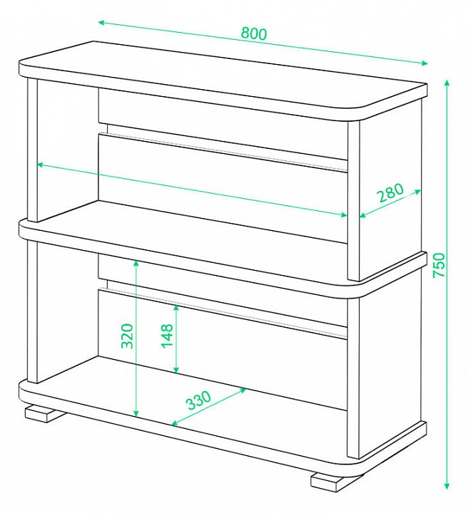Стеллаж Домино СБ-25/2