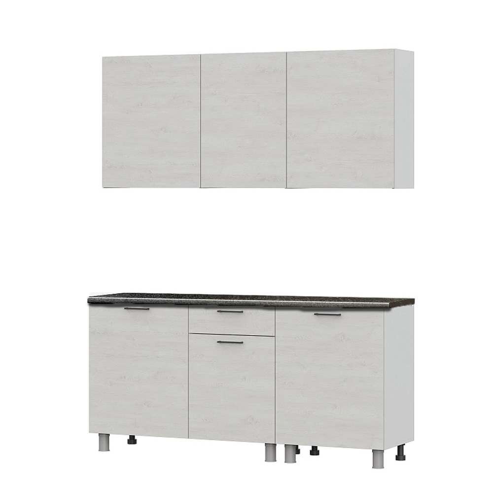 Кухонный гарнитур "Лаванда" Сосна Санторини светлый (со столешницей 26 мм)