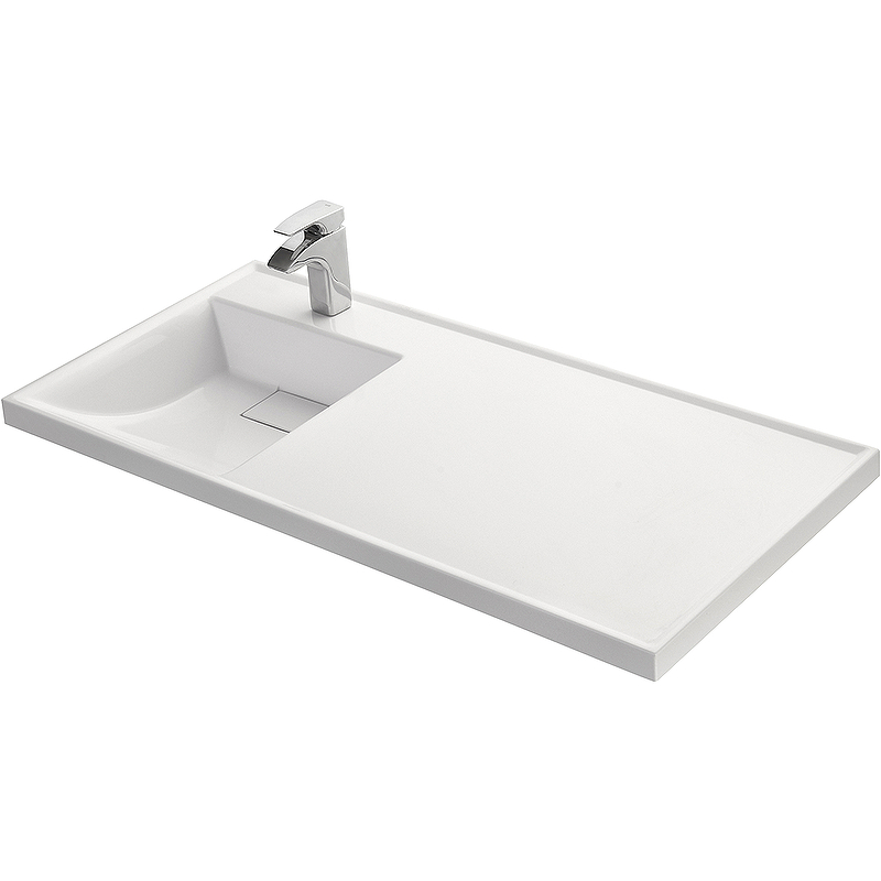 1A72833KLH01L Раковина Лондри 105 белая левая