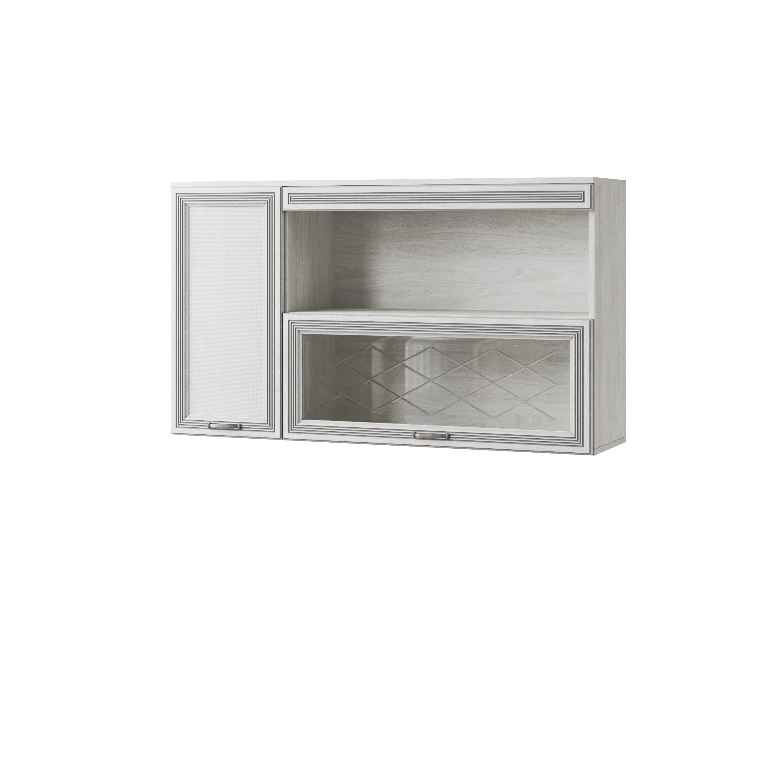 Полка навесная Ливорно ЛН-4, ясень