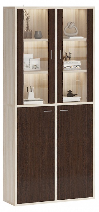 Шкаф-витрина Домино СУ(ш2в2)+2ФС+2ФГ