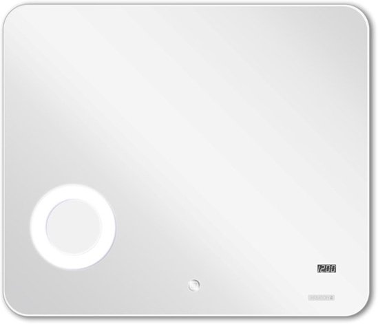 1A194102EO010 Зеркало Элио 80 подсветка, часы, увеличительное зеркало