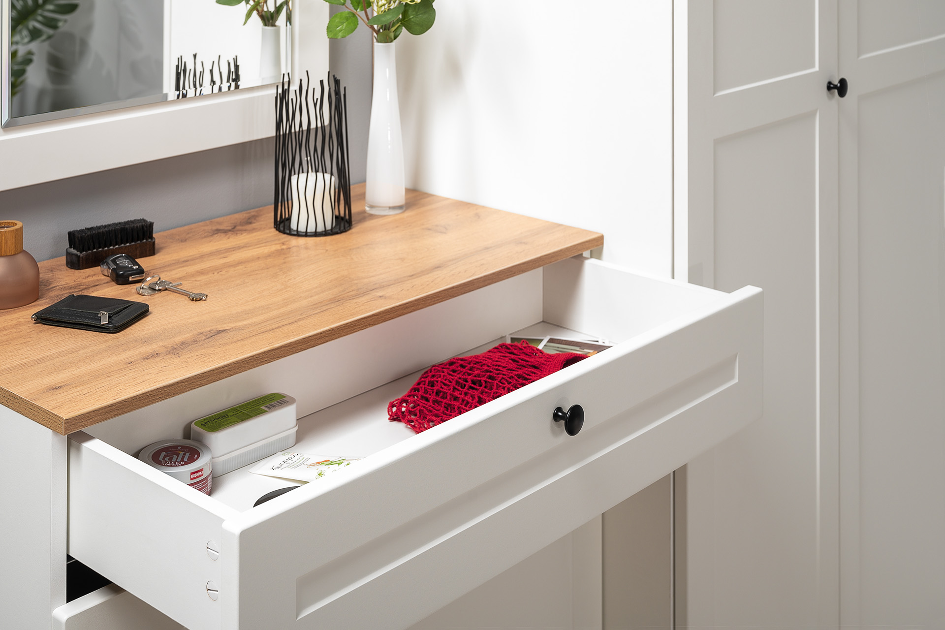 Тумба для обуви Остин 16.121. Белая