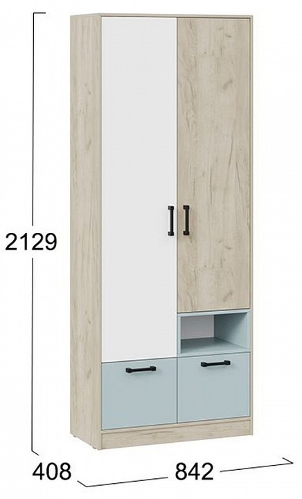 Шкаф платяной Оливер 401.001.000