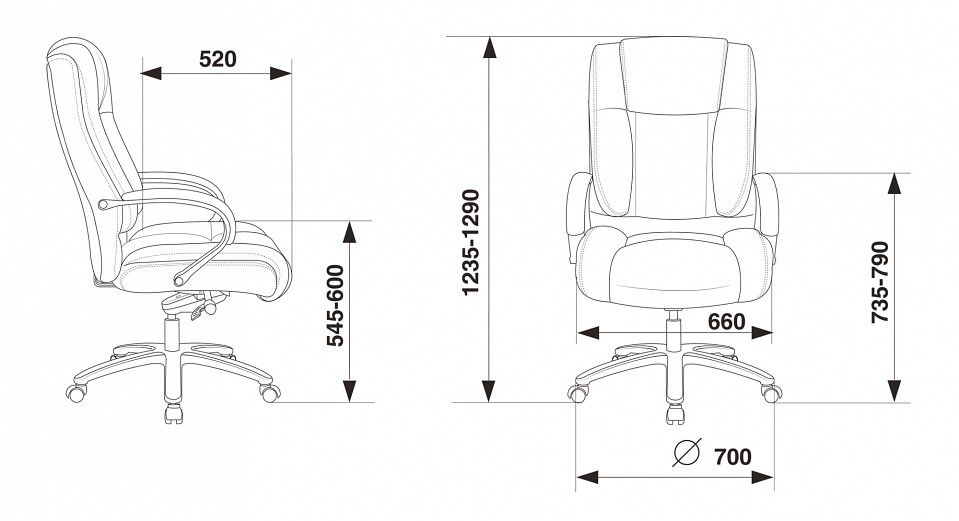 Кресло для руководителя T-9925SL/Chokolate
