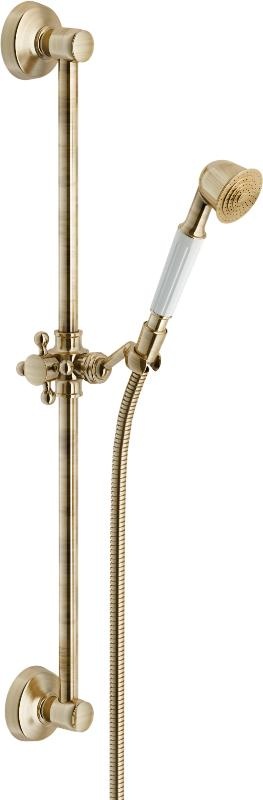 AD140/10BR душевой гарнитур 60 см 1jet, бронза