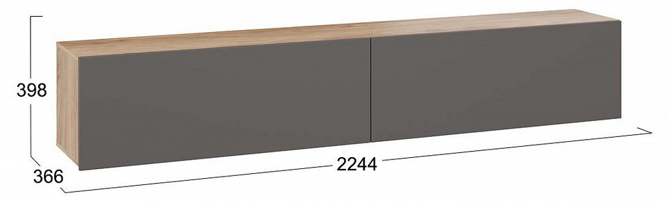 Полка навесная Порто ТД-393.12.21