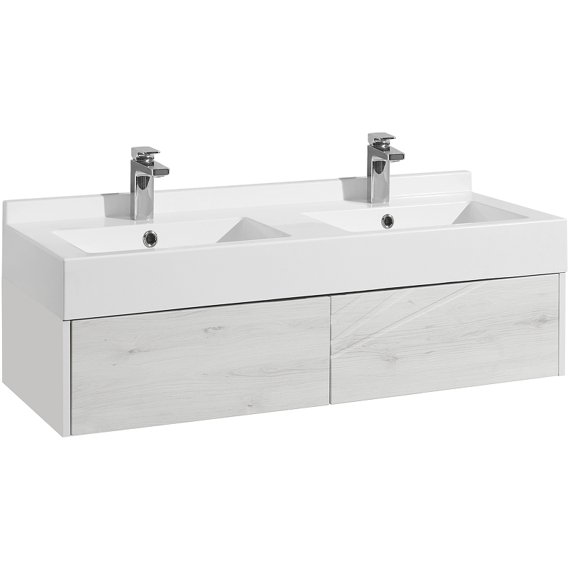 1A2831K0OLVG0 Набор: 1A283101OLVG0 Тумба-умывальник Оливия 80 Дуб веллингтон/1WH501772 Раковина Адриана 80