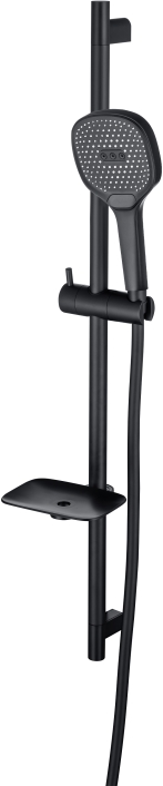 AQ2021MB ВЕГА душевой гарнитур 3jet 73см, матовый черный