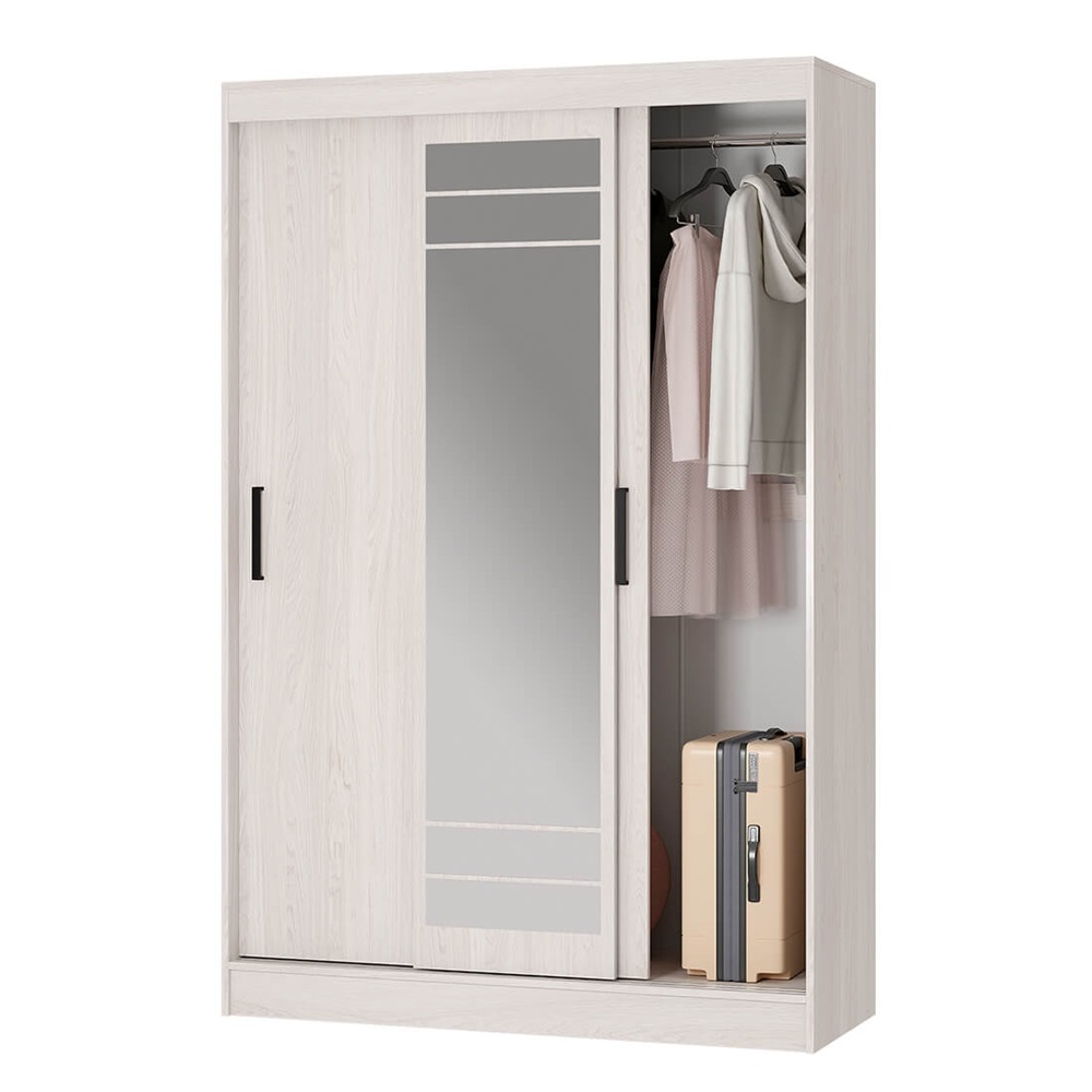 Шкаф-купе Тео ШКК-02, ясень белый