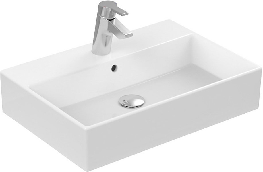 K078201 Strada Умывальник 71 см, 1 отверстие под смеситель, с отверстием перелива, с монтажным шаблоном, без крепежа
