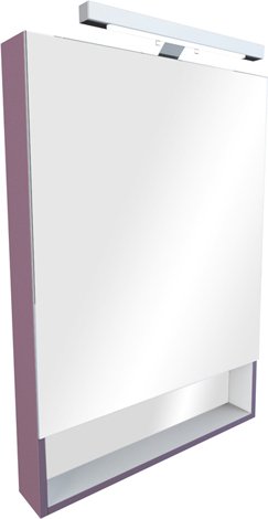 ZRU9302751/ZRU9000087 Gap зеркальный шкаф 60 см, фиолет ПВХ ZRU9302751/ZRU9000087 Gap зеркальный шкаф 60 см, фиолет ПВХ