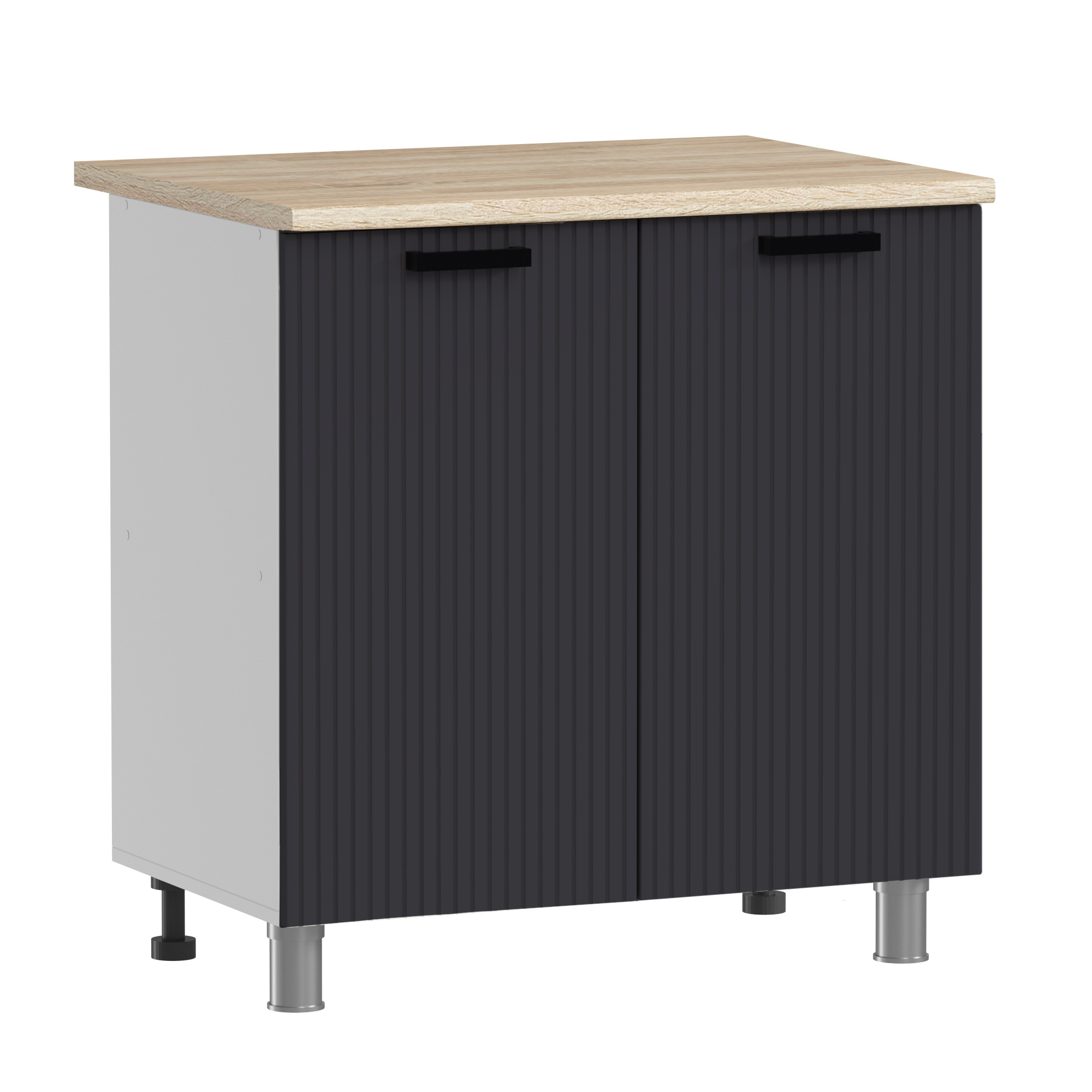 МК Аленушка Н 800 Лотос Сталь,скоба антрацит (без столешницы)